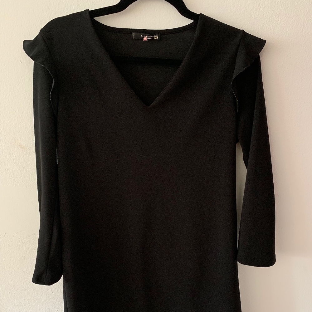 Mango Dress, Black (Size 6)